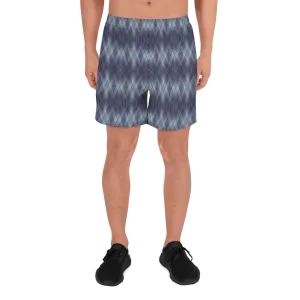 Recursia Argyle Rewired II Men's Athletic Shorts In Blue