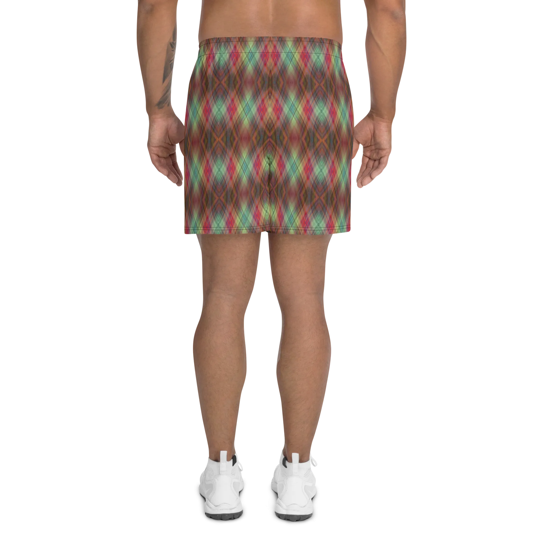 Recursia Argyle Rewired II Men's Athletic Shorts