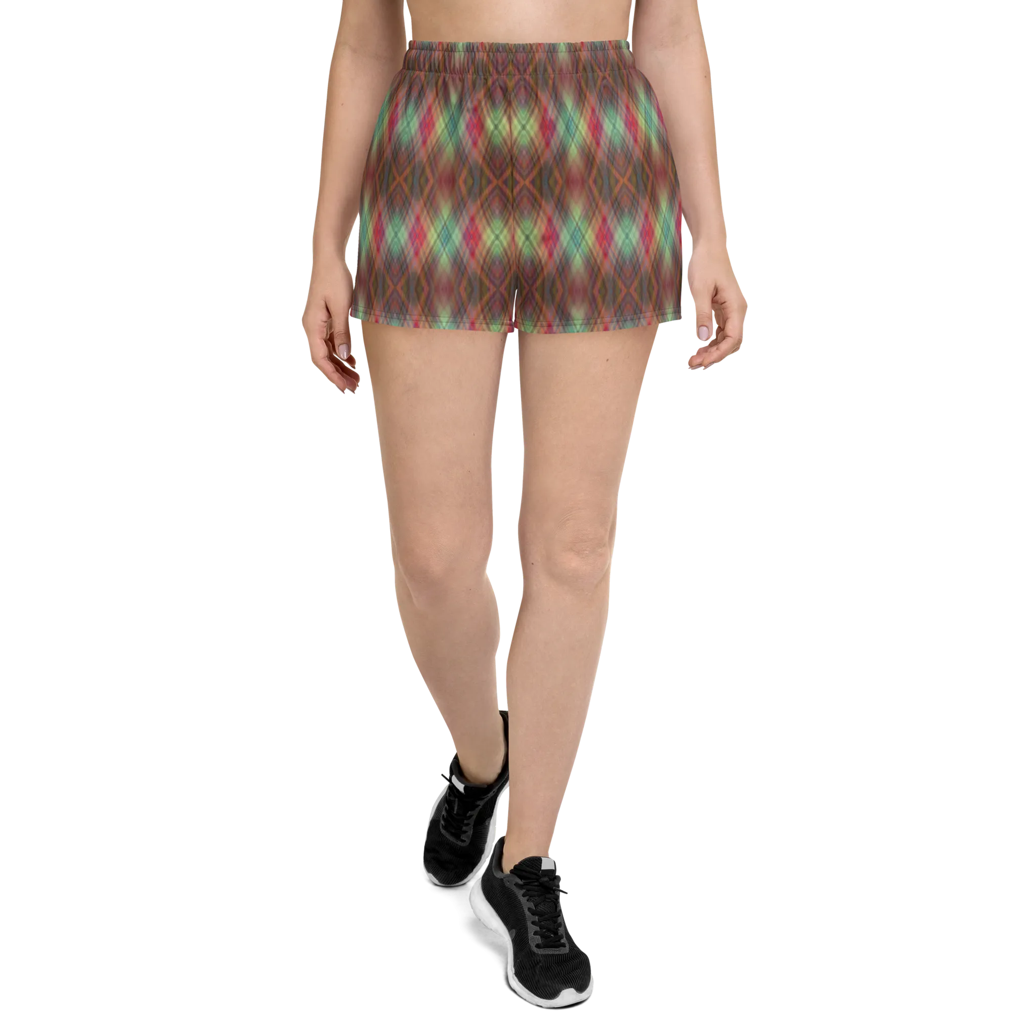Recursia Argyle Rewired II Women's Athletic Short Shorts