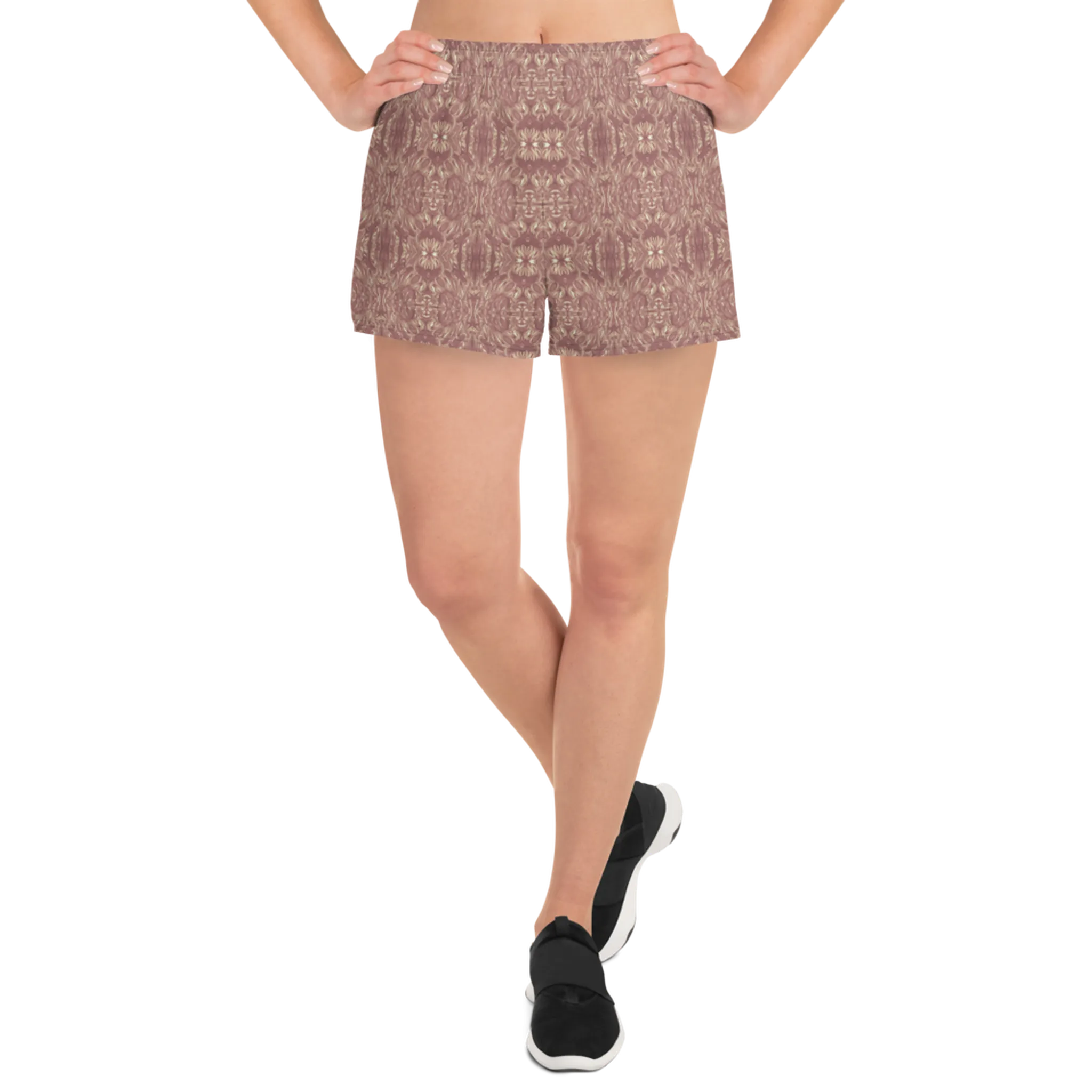 Recursia Bohemian Dream Women's Athletic Short Shorts In Pink