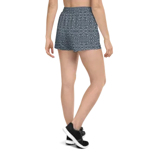 Recursia Contemplative Jaguar I Women's Athletic Short Shorts In Blue
