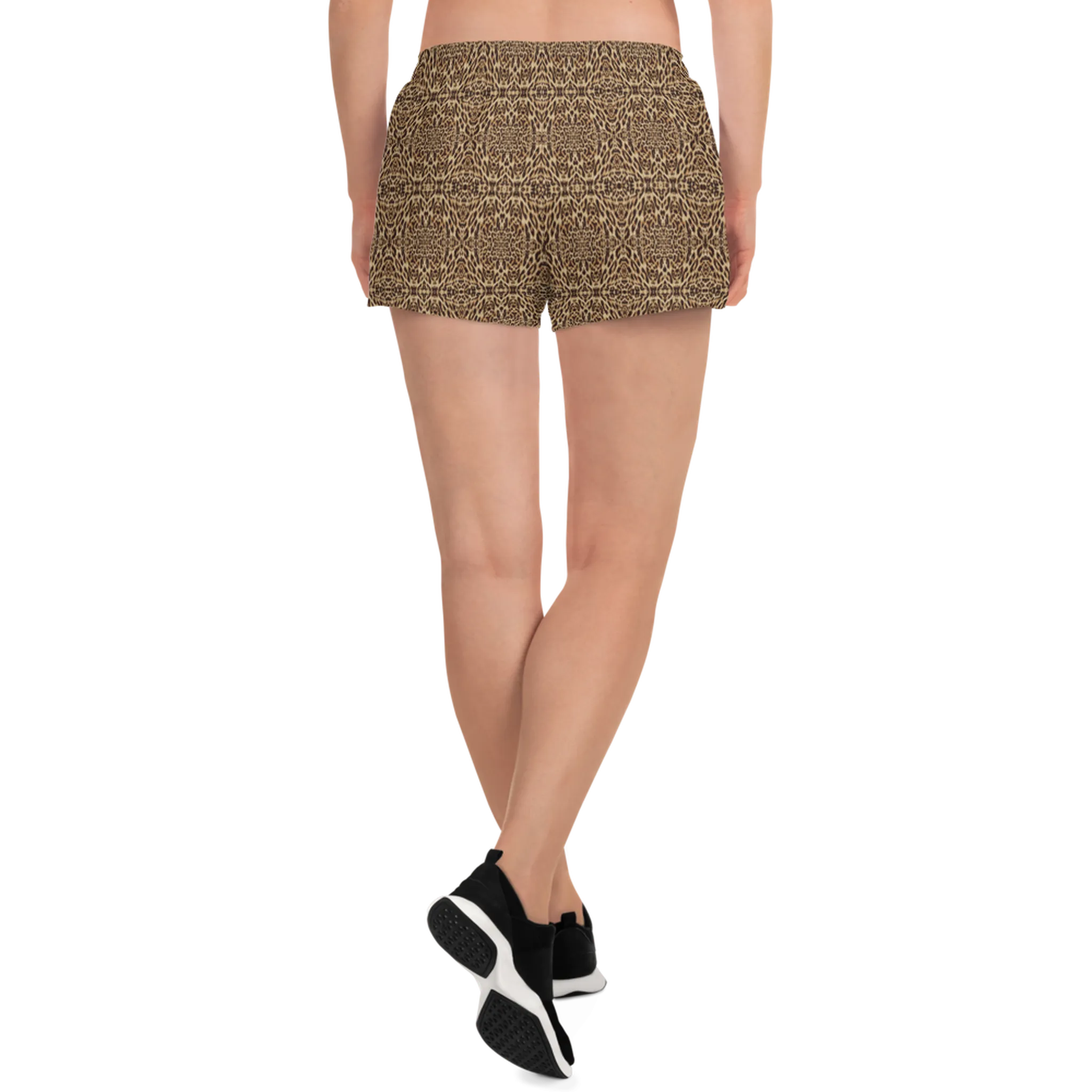 Recursia Contemplative Jaguar I Women's Athletic Short Shorts
