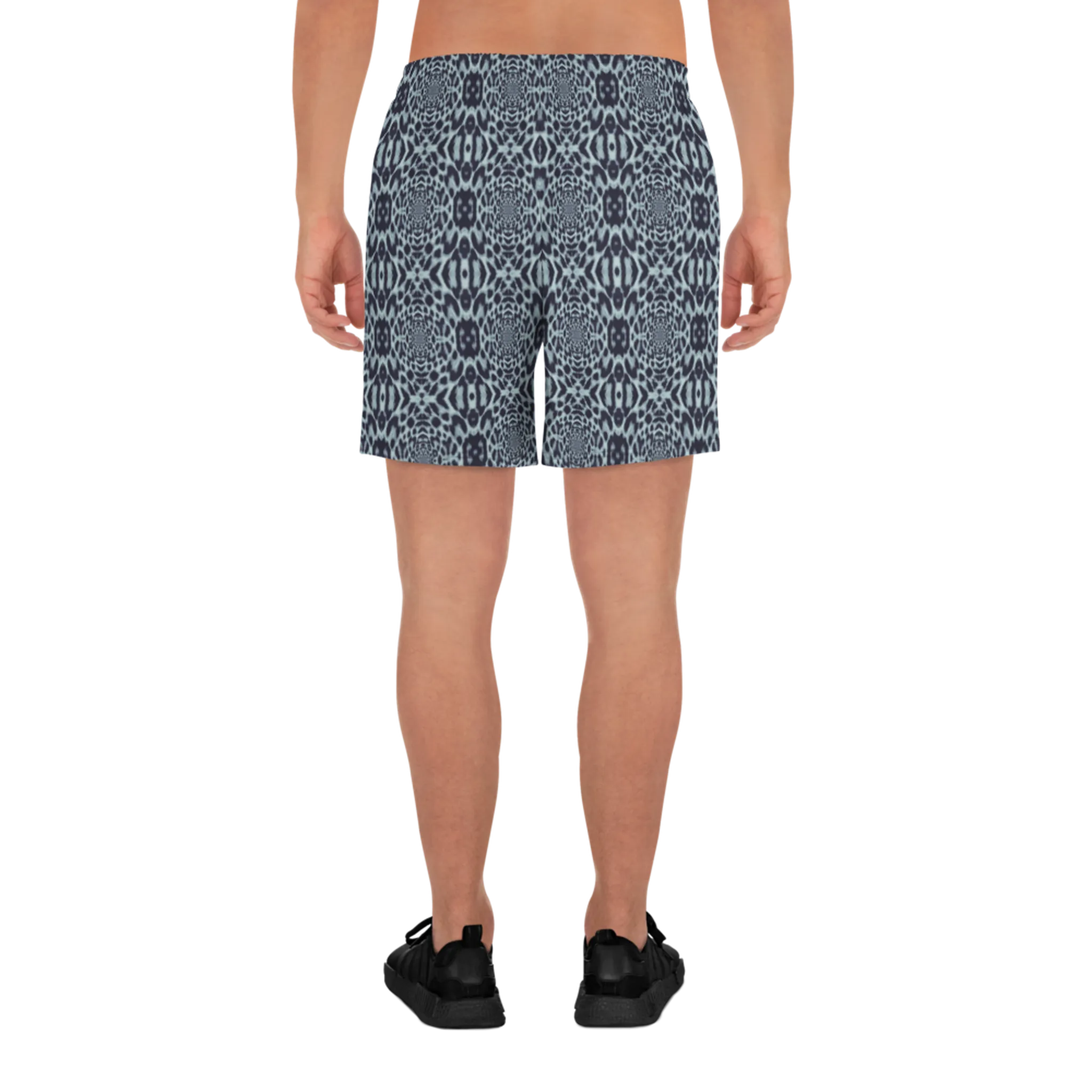Recursia Contemplative Jaguar Men's Athletic Shorts In Blue