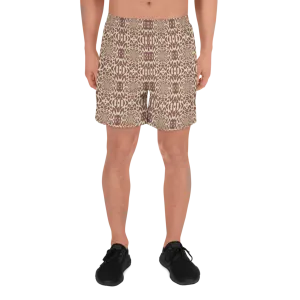 Recursia Contemplative Jaguar Men's Athletic Shorts In Pink