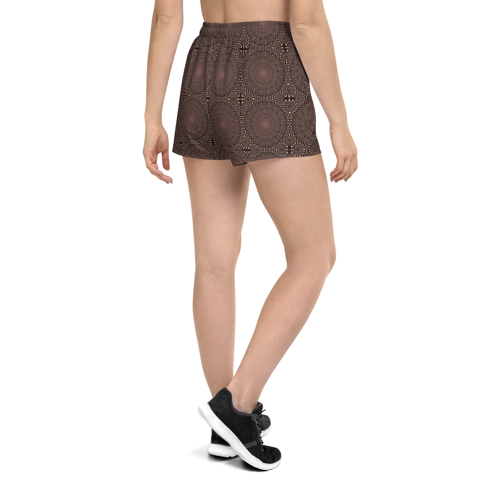Recursia Desert Dream Women's Athletic Short Shorts In Pink