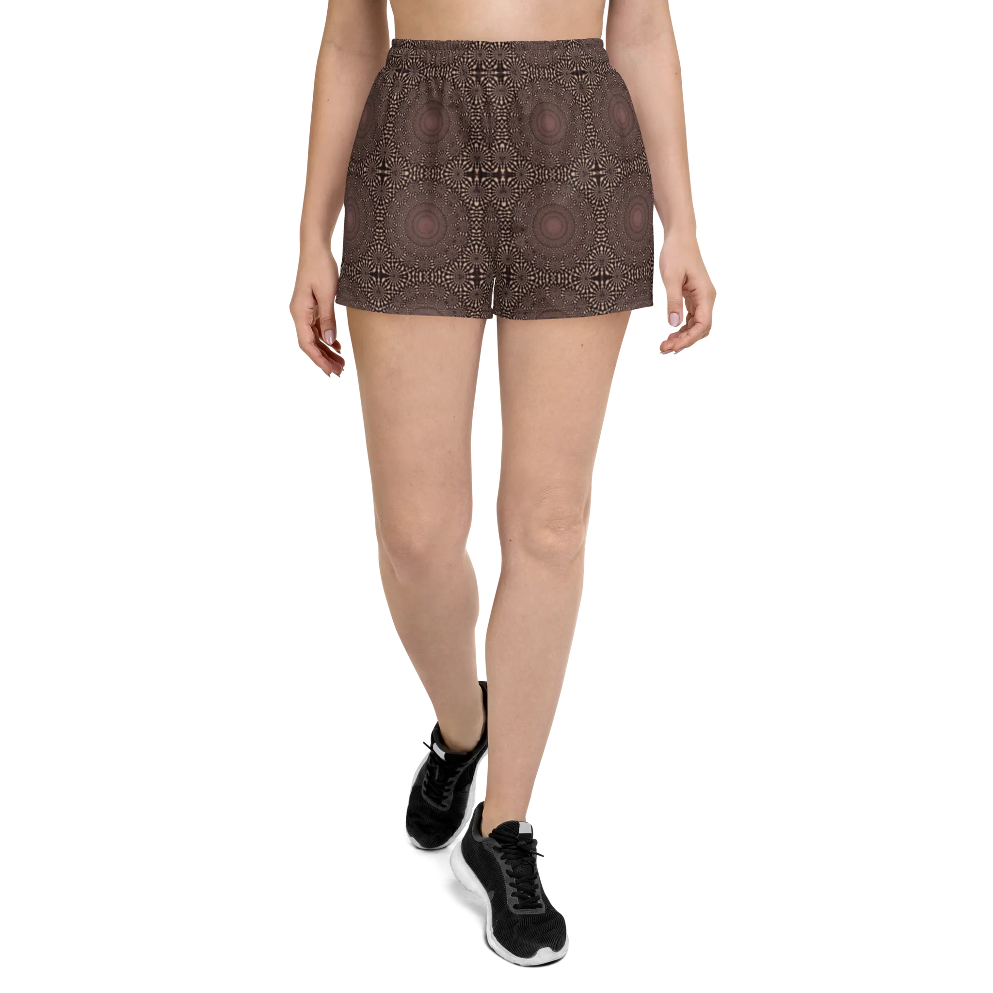 Recursia Desert Dream Women's Athletic Short Shorts In Pink