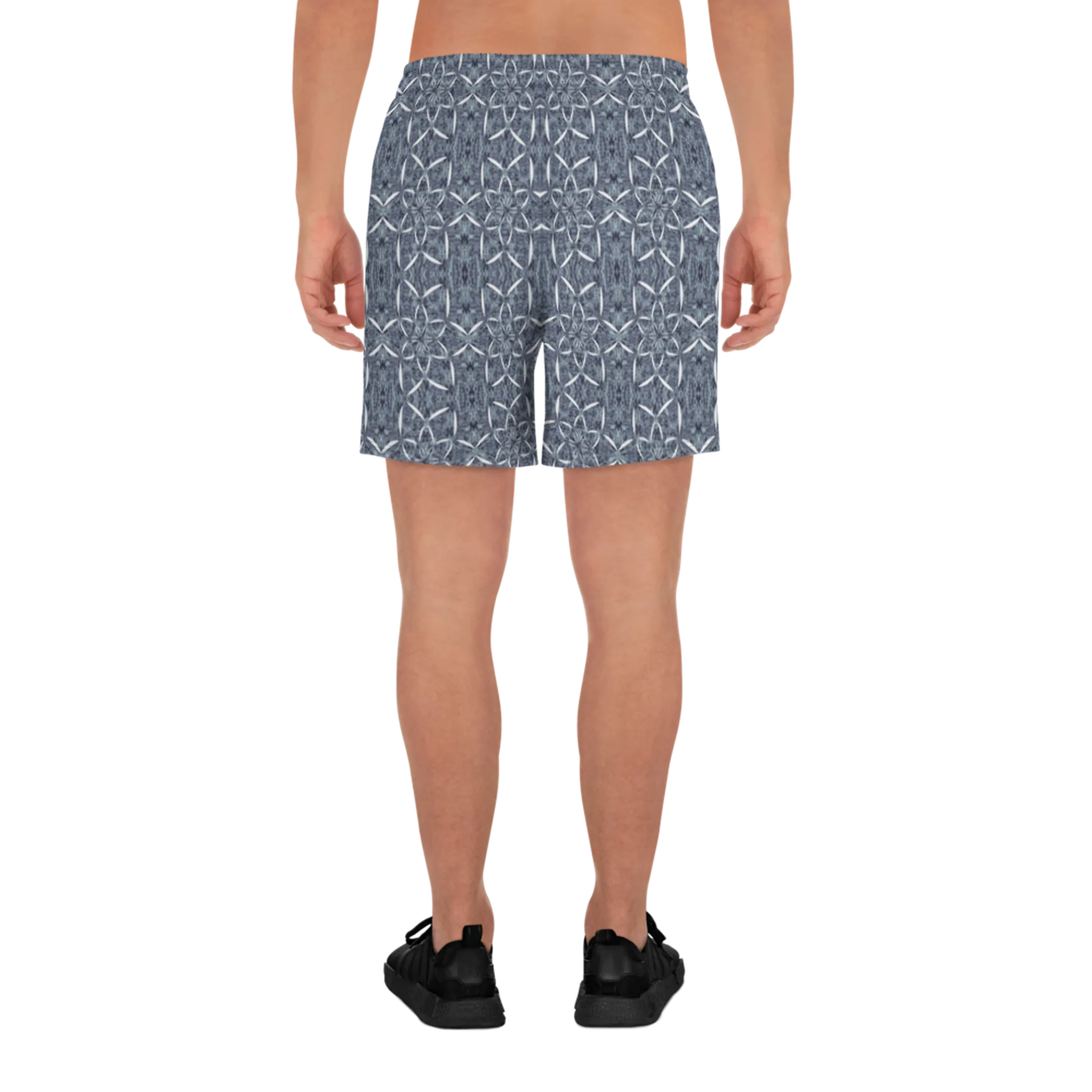 Recursia Lotus Light Men's Athletic Shorts In Blue