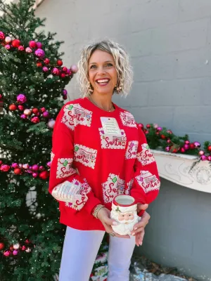 Red Letters to Santa Sweatshirt