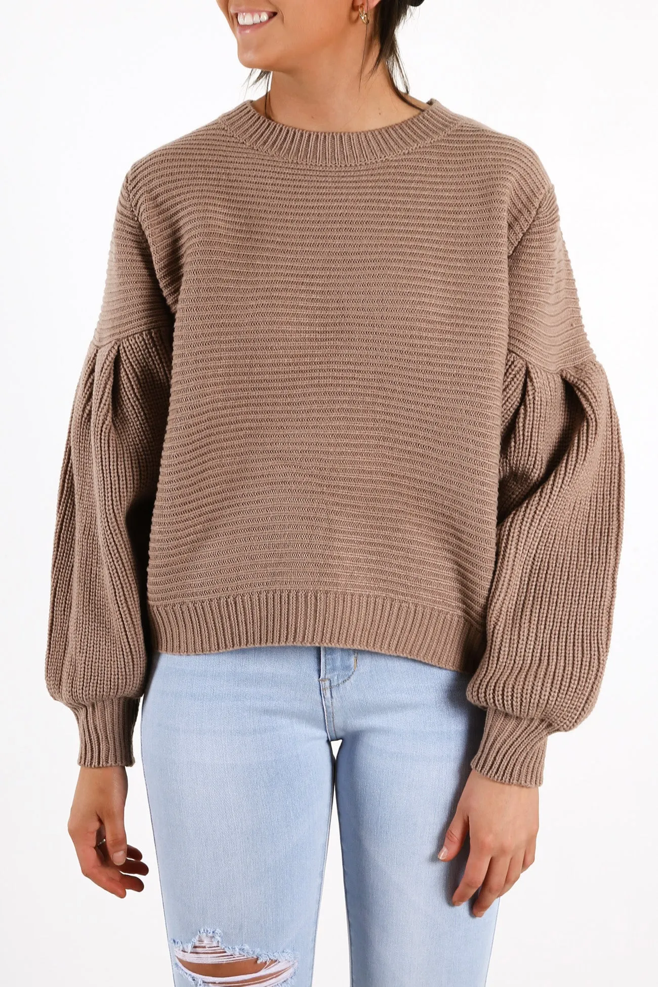 Remey Knit Jumper Brown