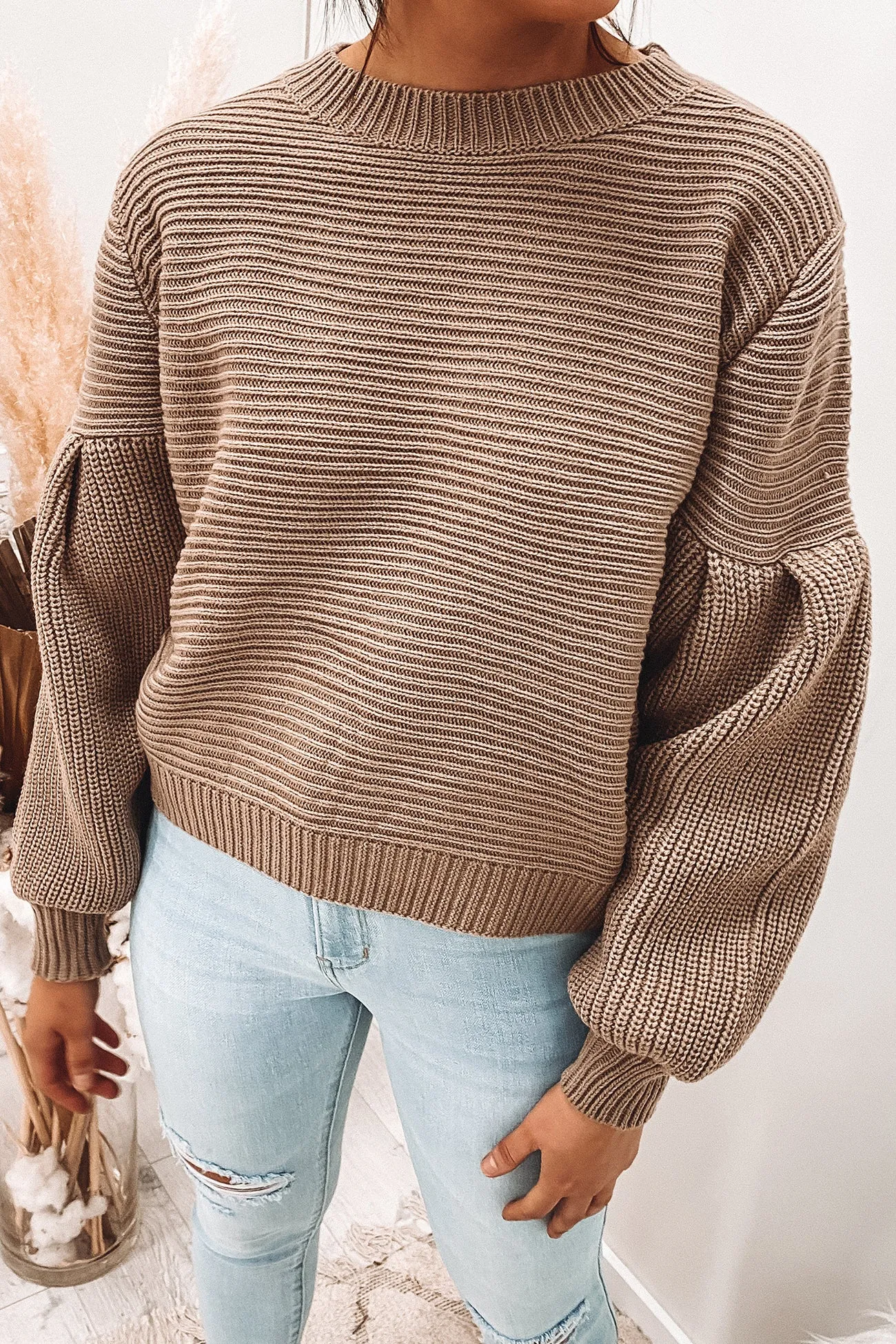 Remey Knit Jumper Brown