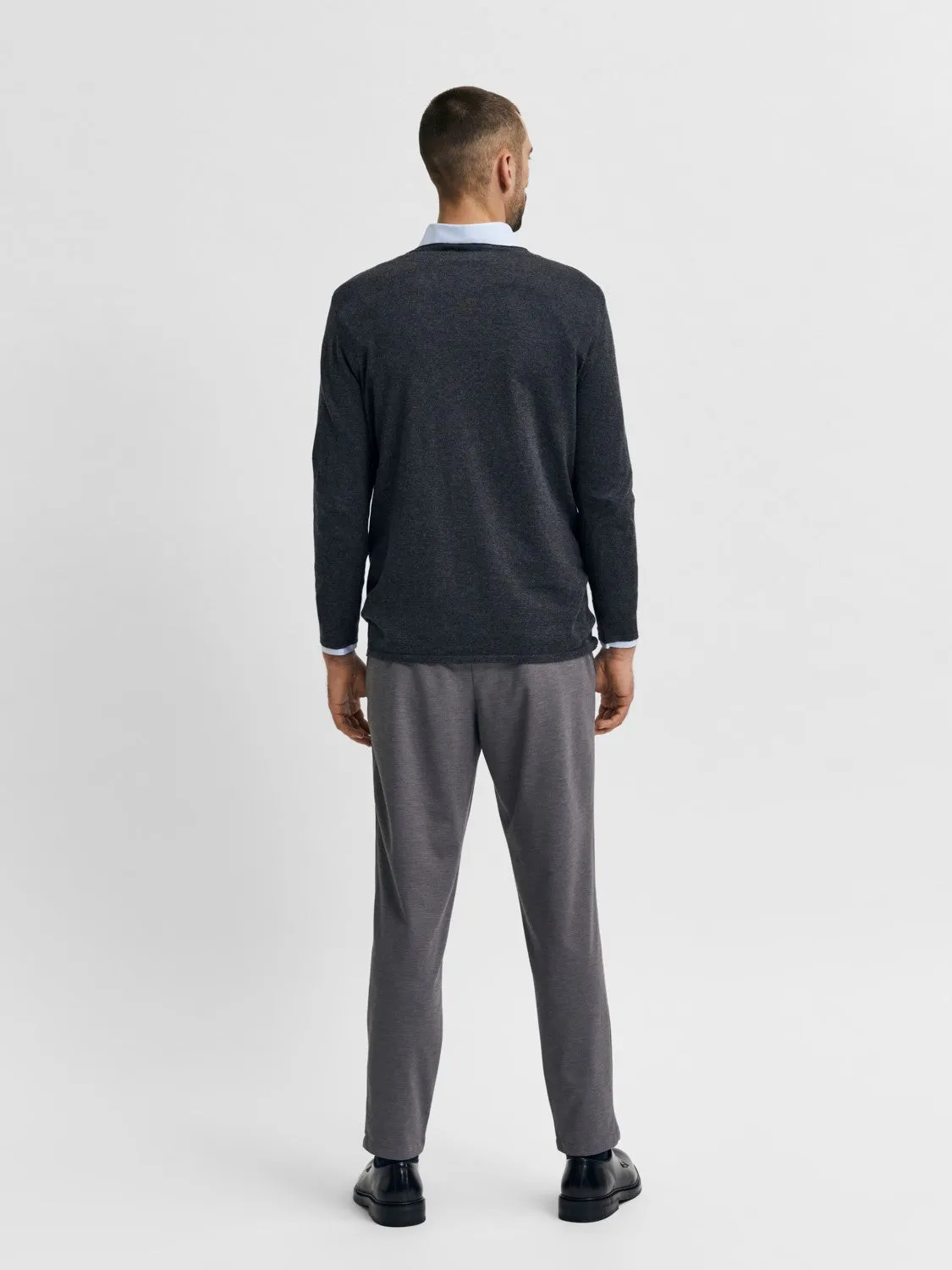 SELECTED HOMME PULLOVER ROME  anthracite melange