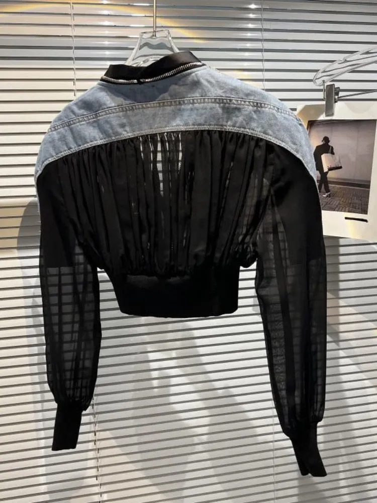Sheer Jean Jacket