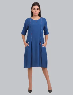 Shift Dress in cotton linen