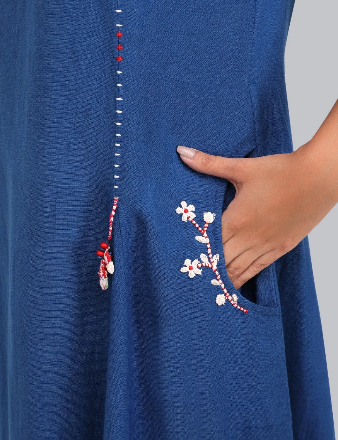 Shift Dress in cotton linen