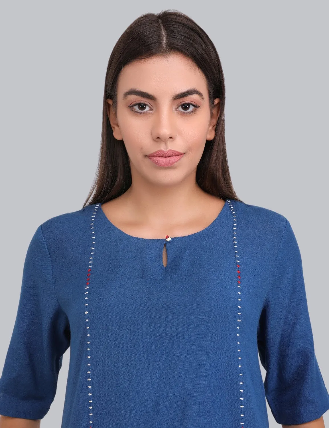 Shift Dress in cotton linen