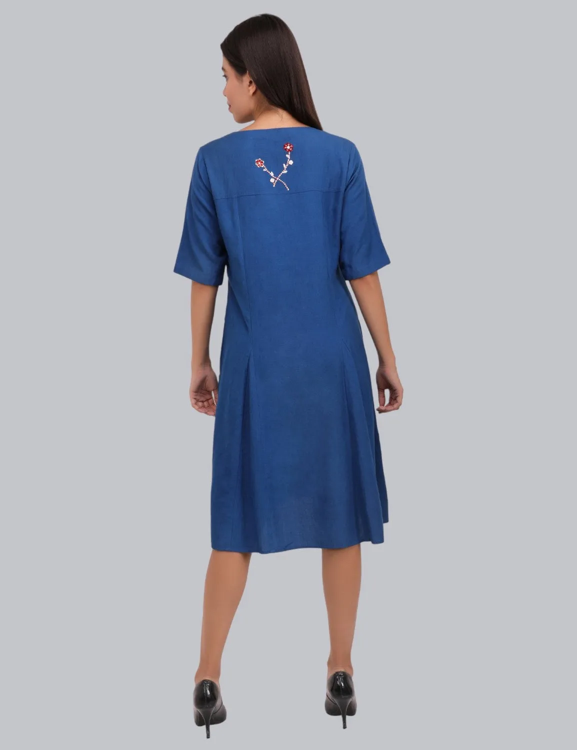 Shift Dress in cotton linen