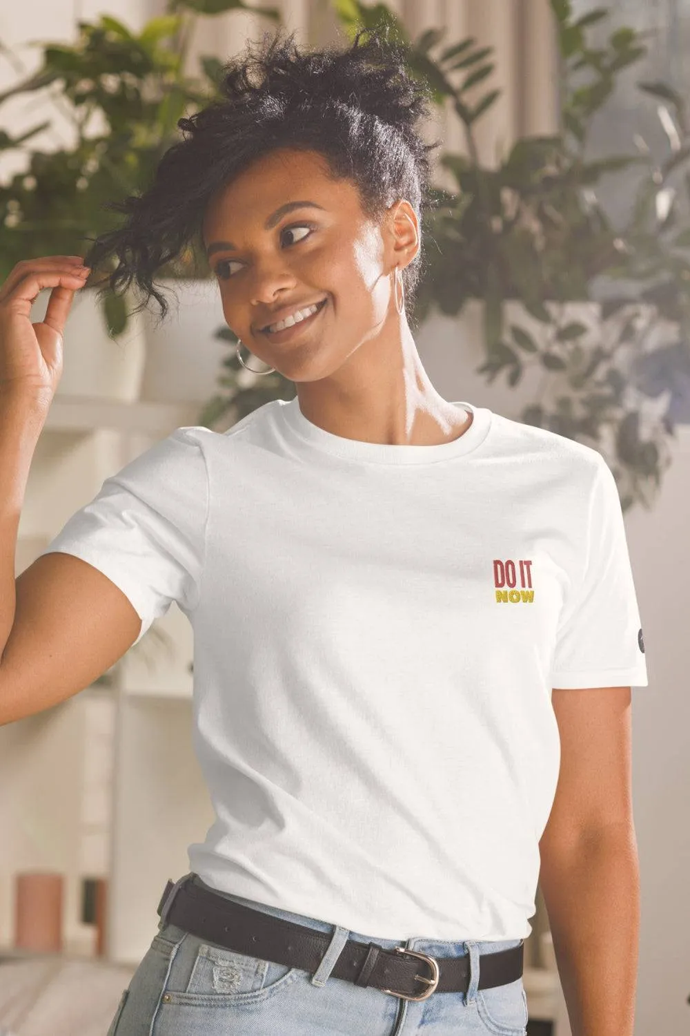 Short Sleeve "Do It Now" White T Shirt
