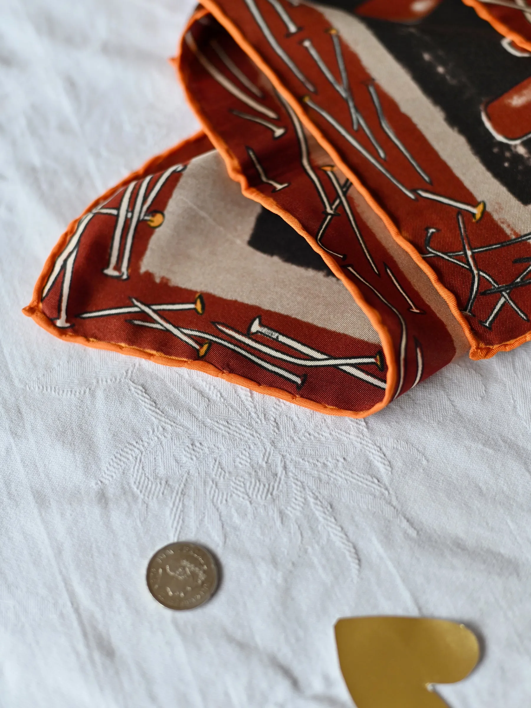 Silk Scarf - Brun
