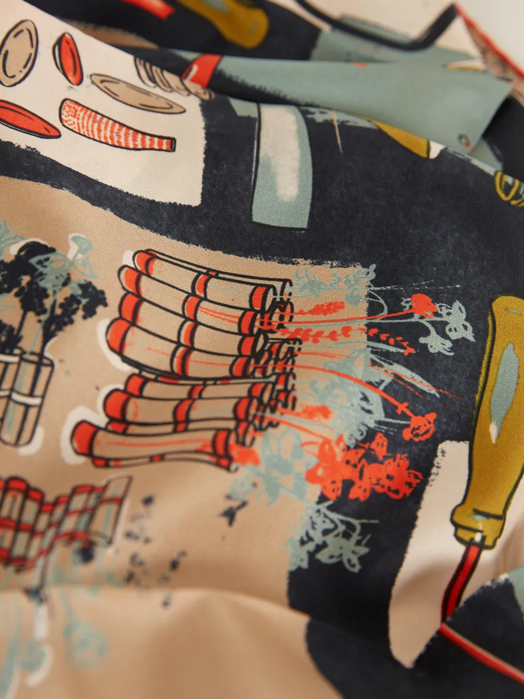 Silk Scarf - Gris