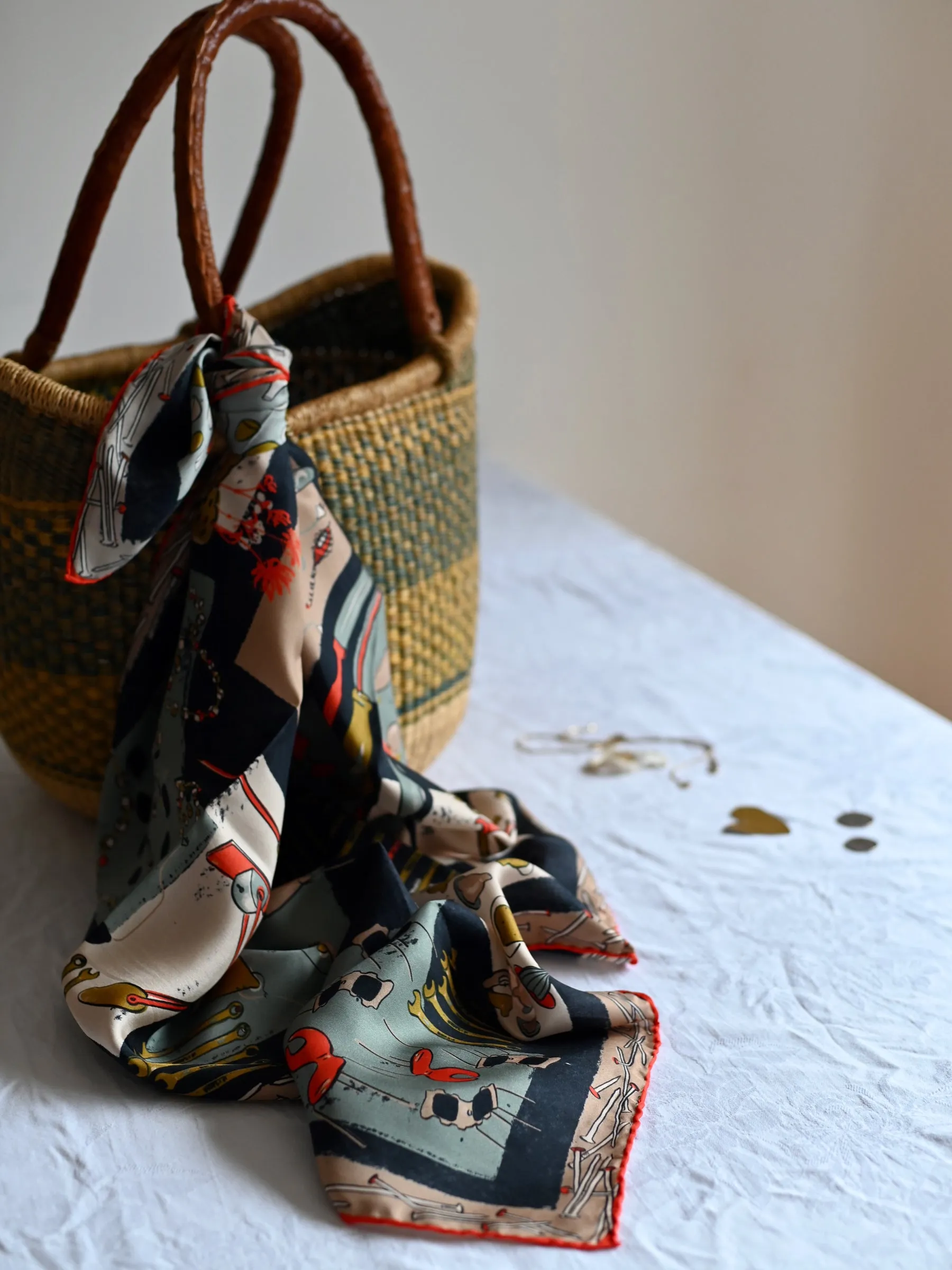 Silk Scarf - Gris
