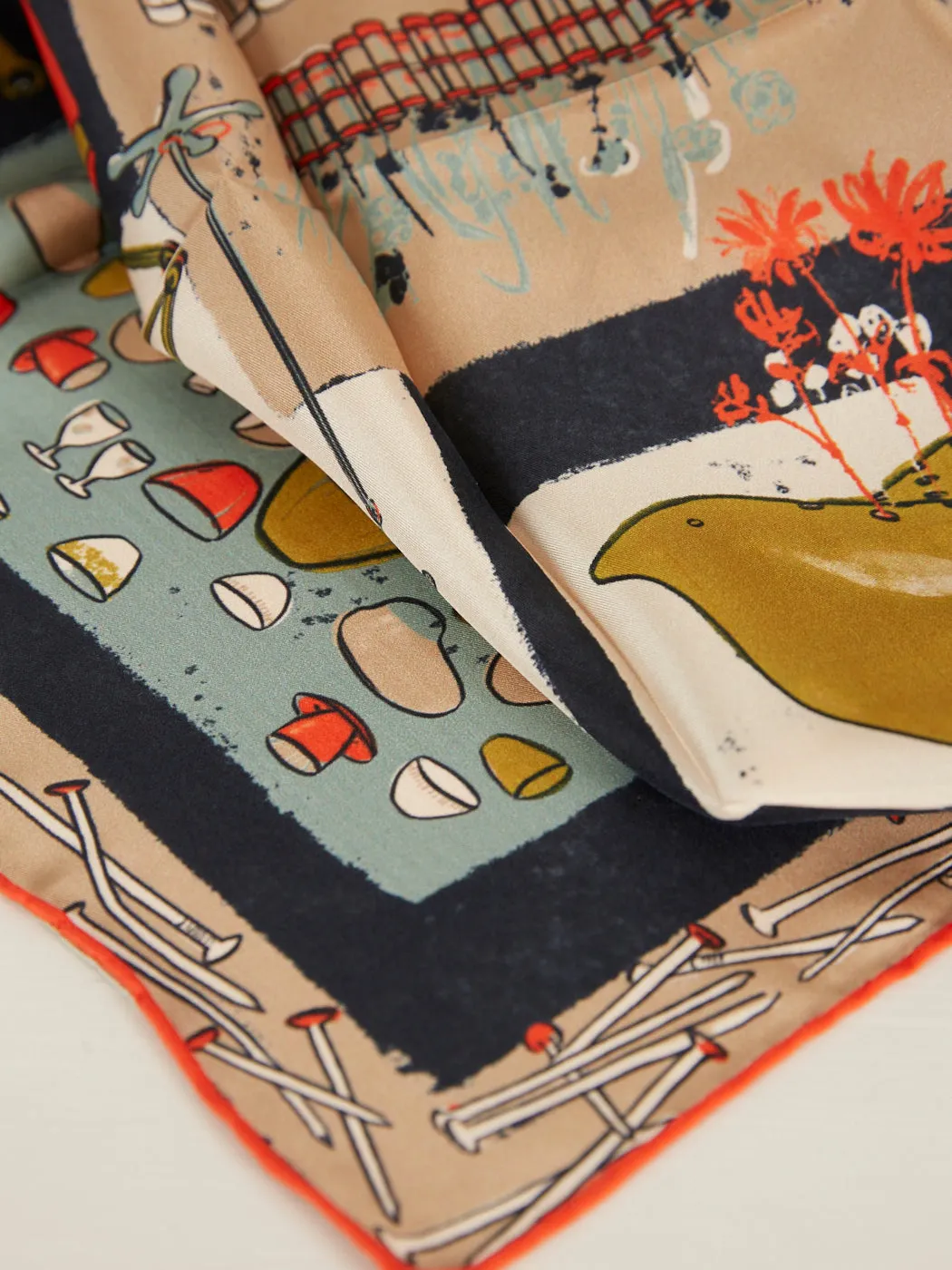 Silk Scarf - Gris