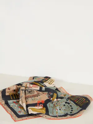Silk Scarf - Gris