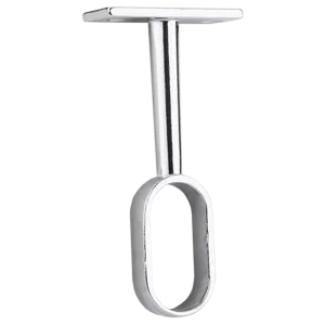 SM09 Wardrobe Rail Center Support Bracket Oval Closet Rod Pair Accessories