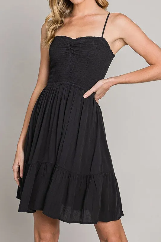 Smocked Mini Dress