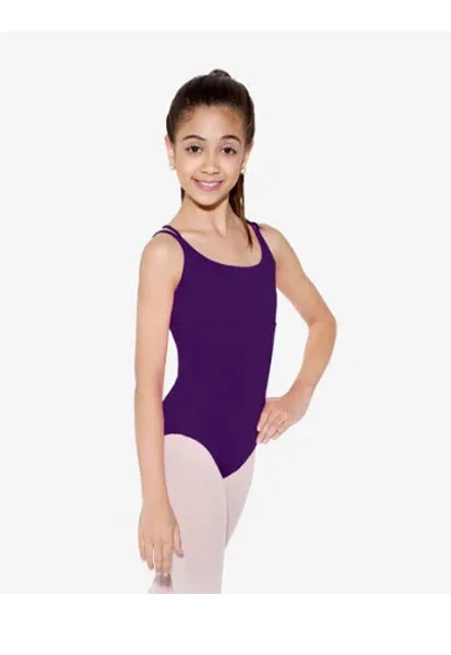 So Danca SL19 Lynn Child Camisole Leotard With Empire Waist And Strappy Back