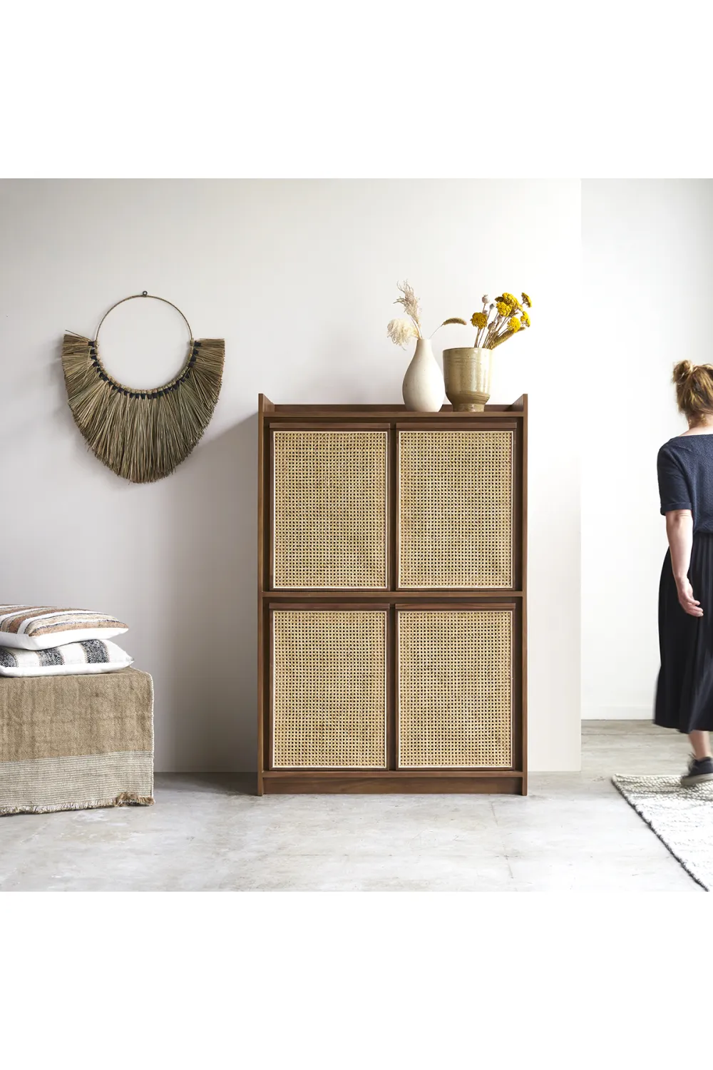 Solid Teak Wardrobe Cabinet | Tikamoon Roots