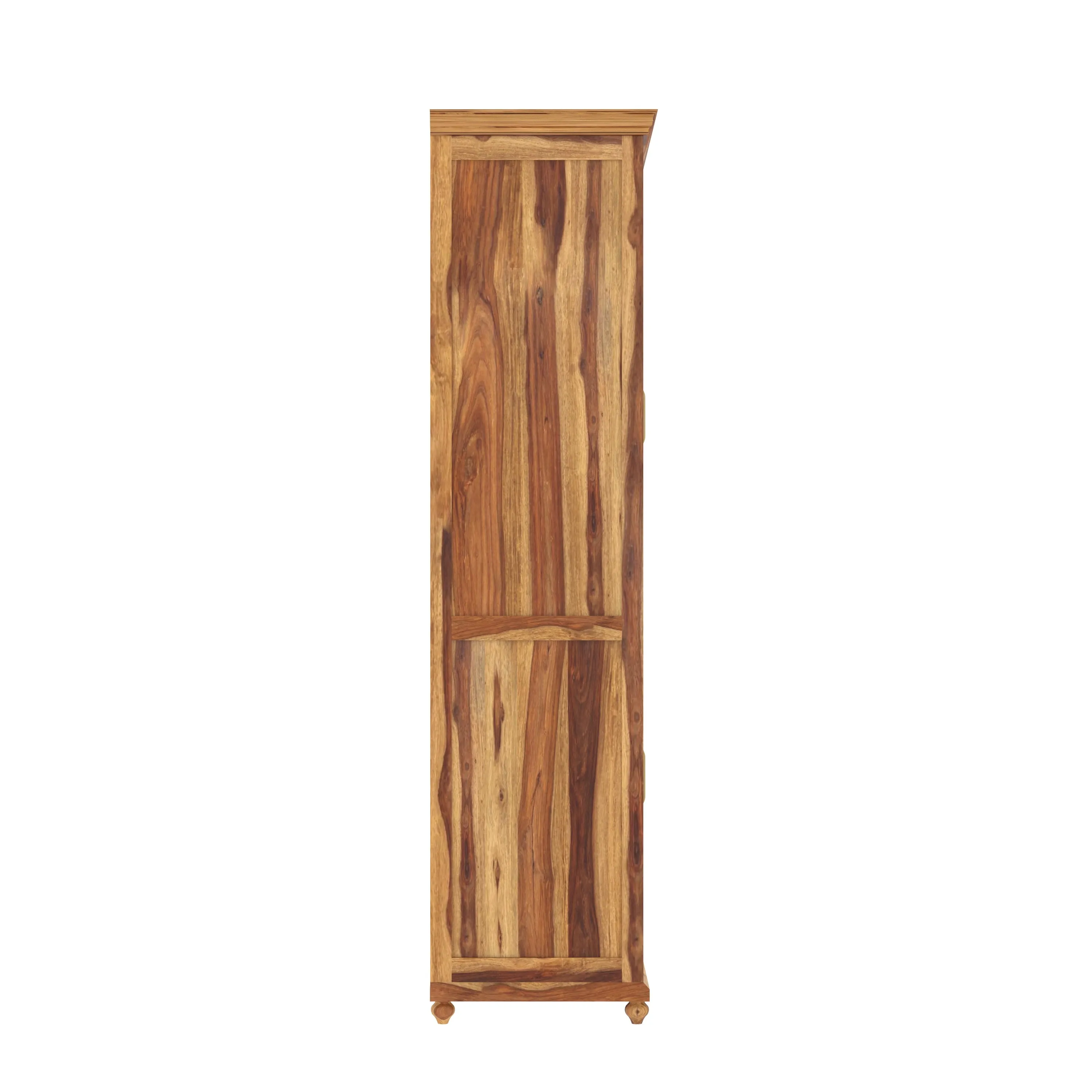Southern  Sheesham Finished Multi-Storage Wooden Handmade Wardrobe