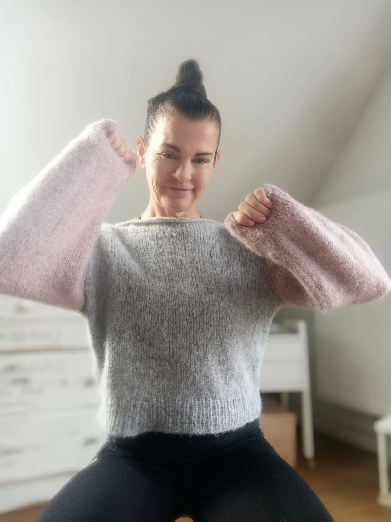 STRICK-SET 2 - Farbiger Pullover aus weichem Alpaca Silver von Katia