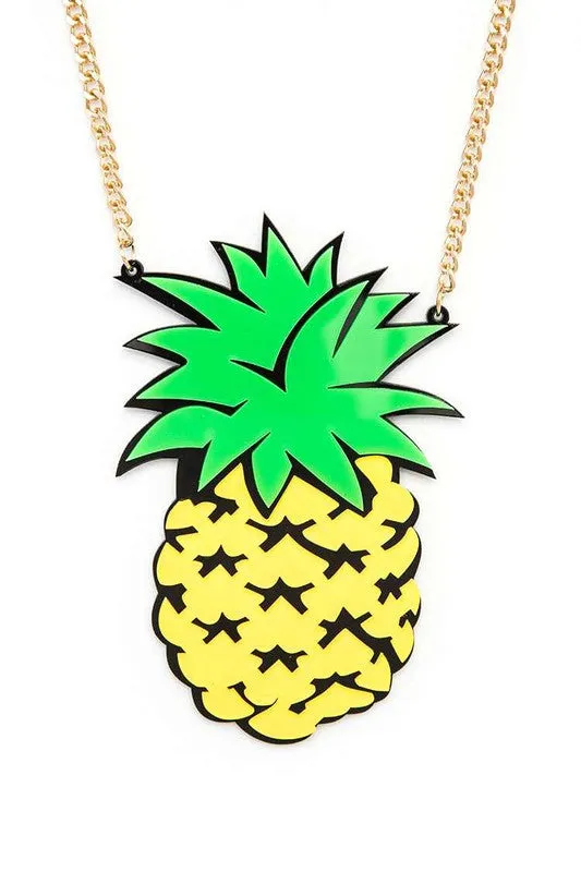 TEEK - Pineapple Iconic Oversize Pendant Necklace