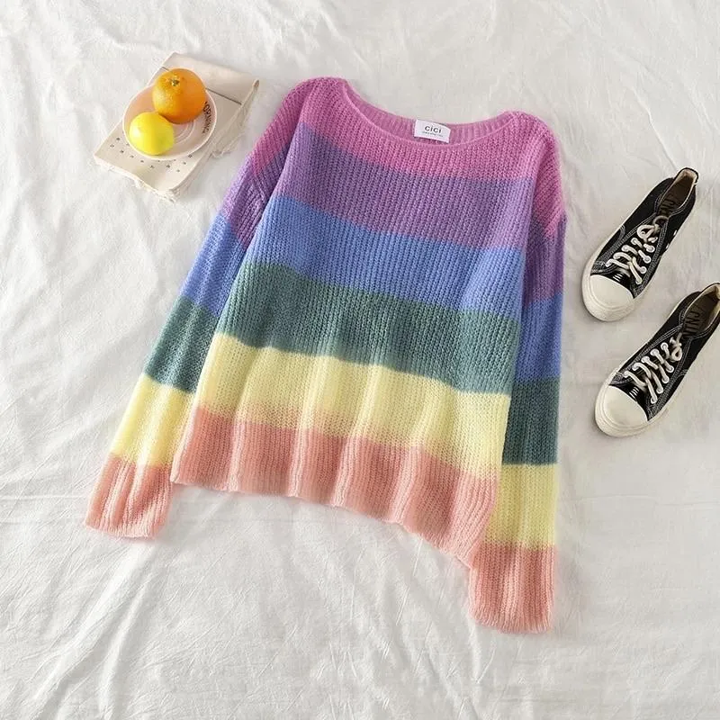 Tejasswi Prakash In Our Rainbow Colourful Pullover