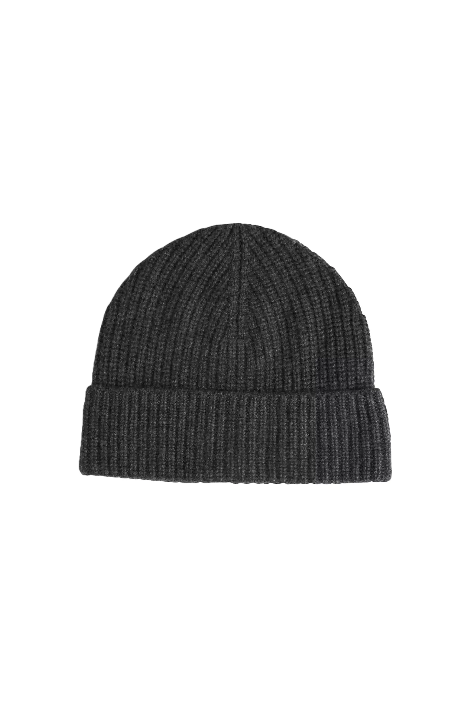 Teresa Charcoal Grey Cashmere Beanie Hat