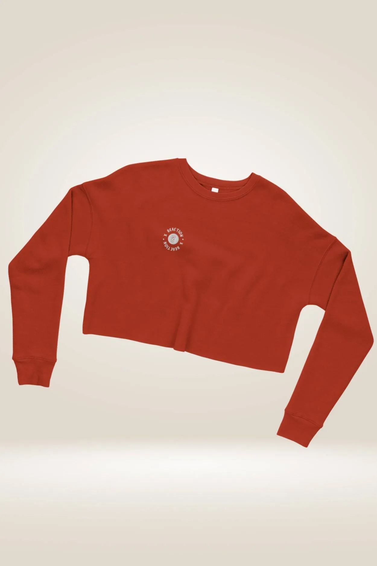 TGC Boutique X Reaction Orange Cropped Sweatshirt