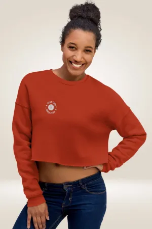TGC Boutique X Reaction Orange Cropped Sweatshirt