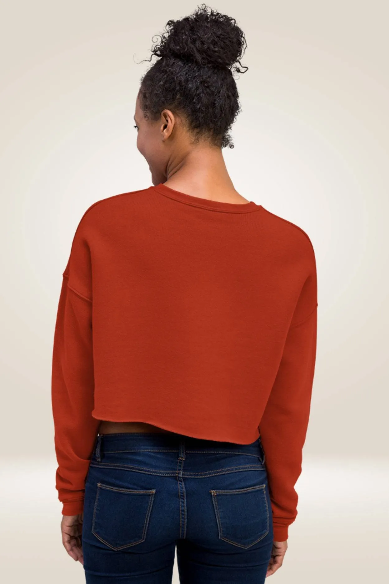 TGC Boutique X Reaction Orange Cropped Sweatshirt