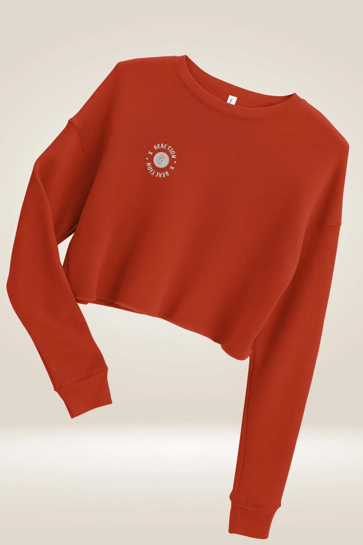 TGC Boutique X Reaction Orange Cropped Sweatshirt