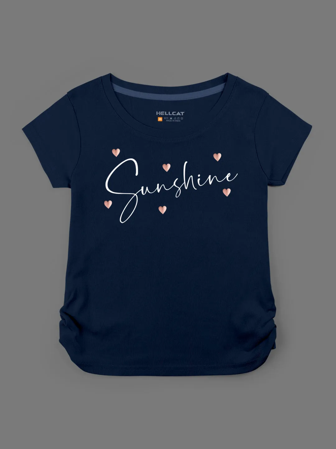 Trendy Printed Round Neck with Short Sleeve /Long Sleeve Multi colour Tshirts for Girls - Pack of 5