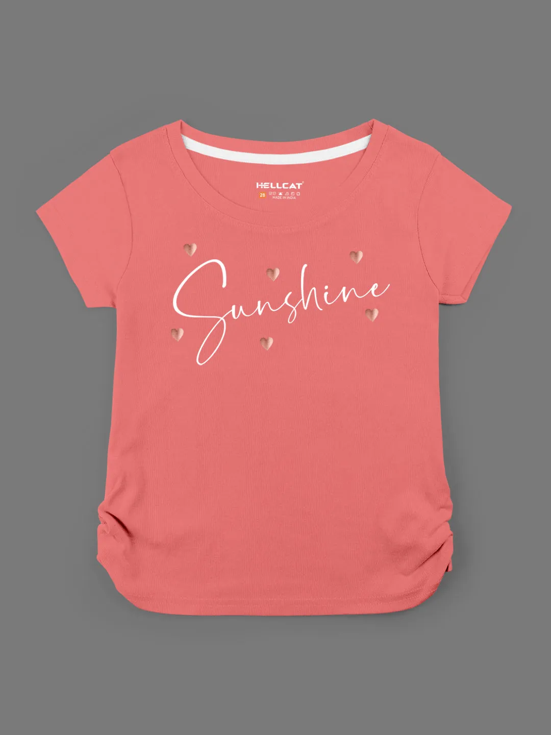 Trendy Printed Round Neck with Short Sleeve /Long Sleeve Multi colour Tshirts for Girls - Pack of 5