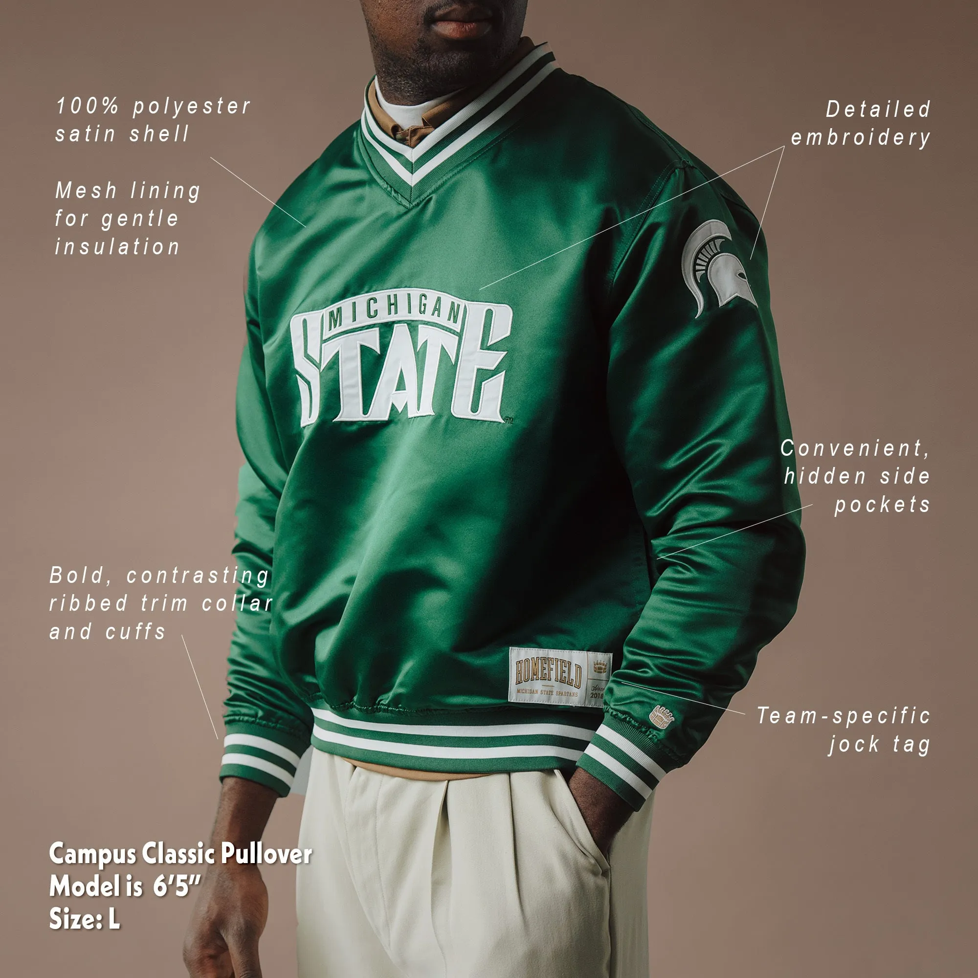Tulane Green Wave Campus Classic Pullover