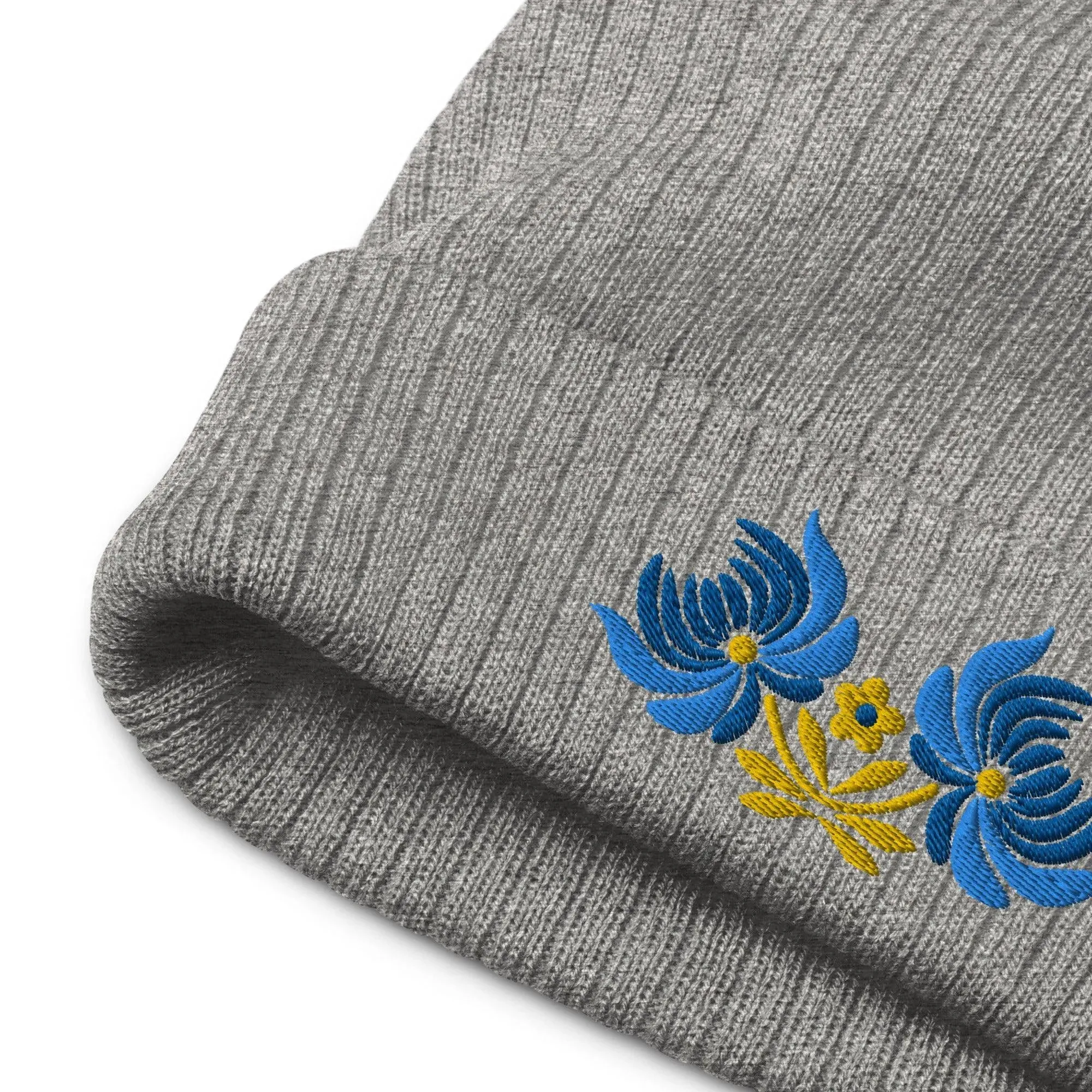 Ukrainian Folk Art Embroidered Beanie