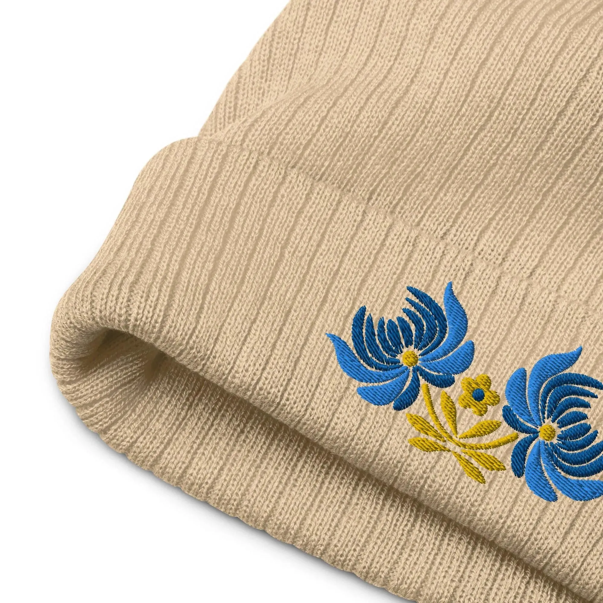 Ukrainian Folk Art Embroidered Beanie