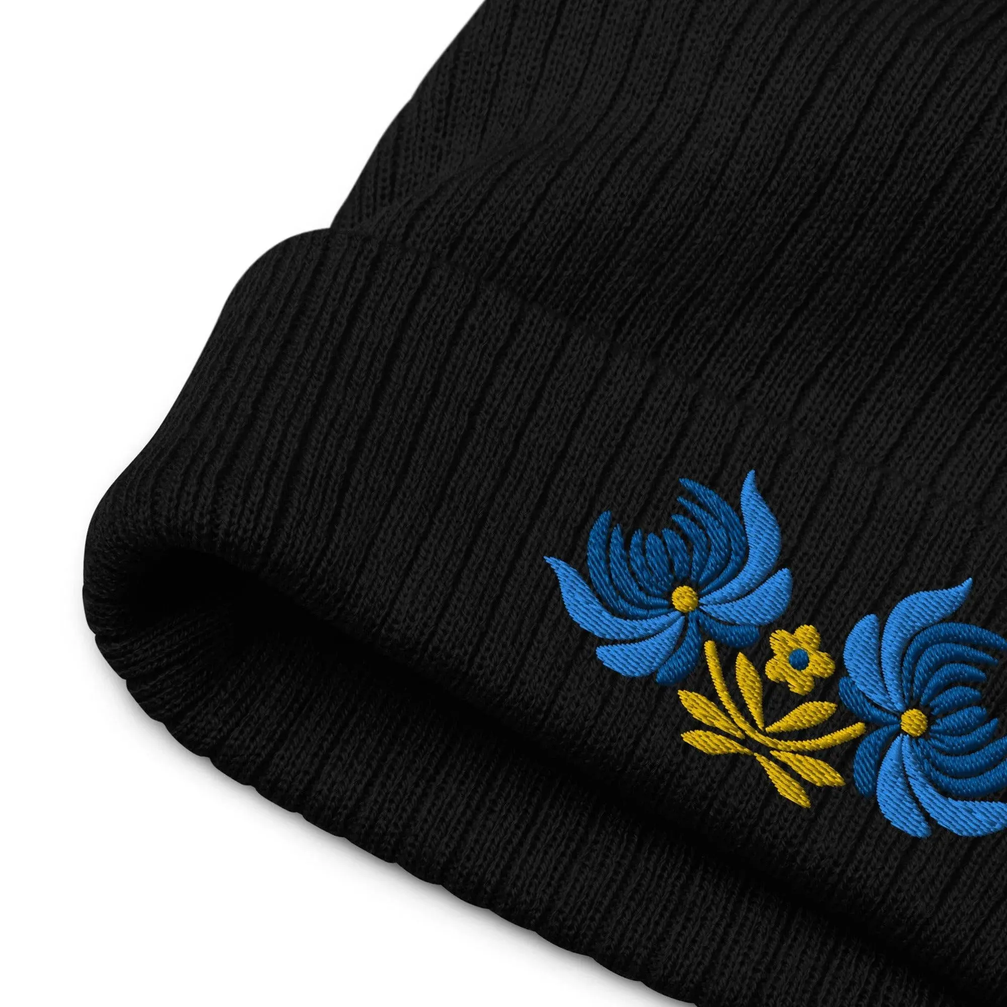 Ukrainian Folk Art Embroidered Beanie