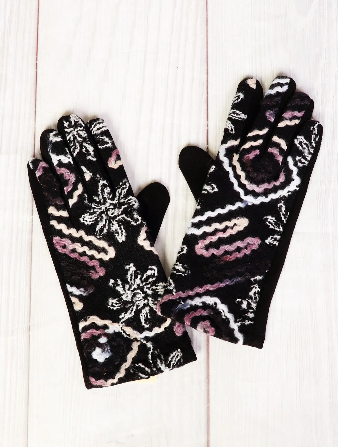 Vibrant Top-Stitched Gloves