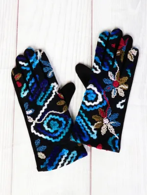 Vibrant Top-Stitched Gloves