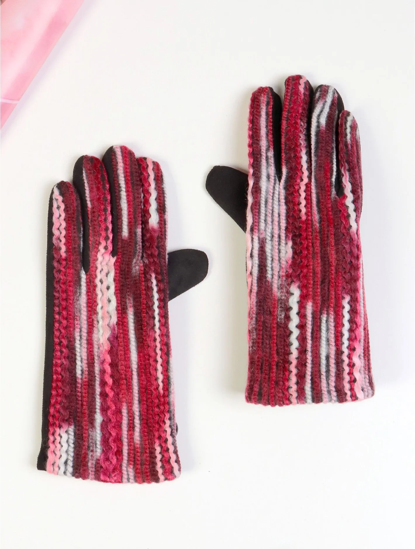 Vibrant Top-Stitched Gloves