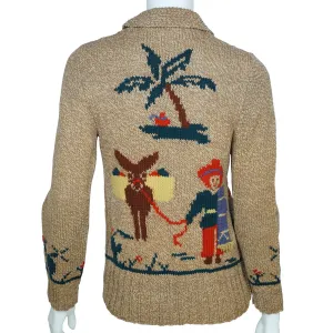 Vintage Cowichan Sweater Mary Maxim Mexicana Pattern 465 1950s Hand Knit
