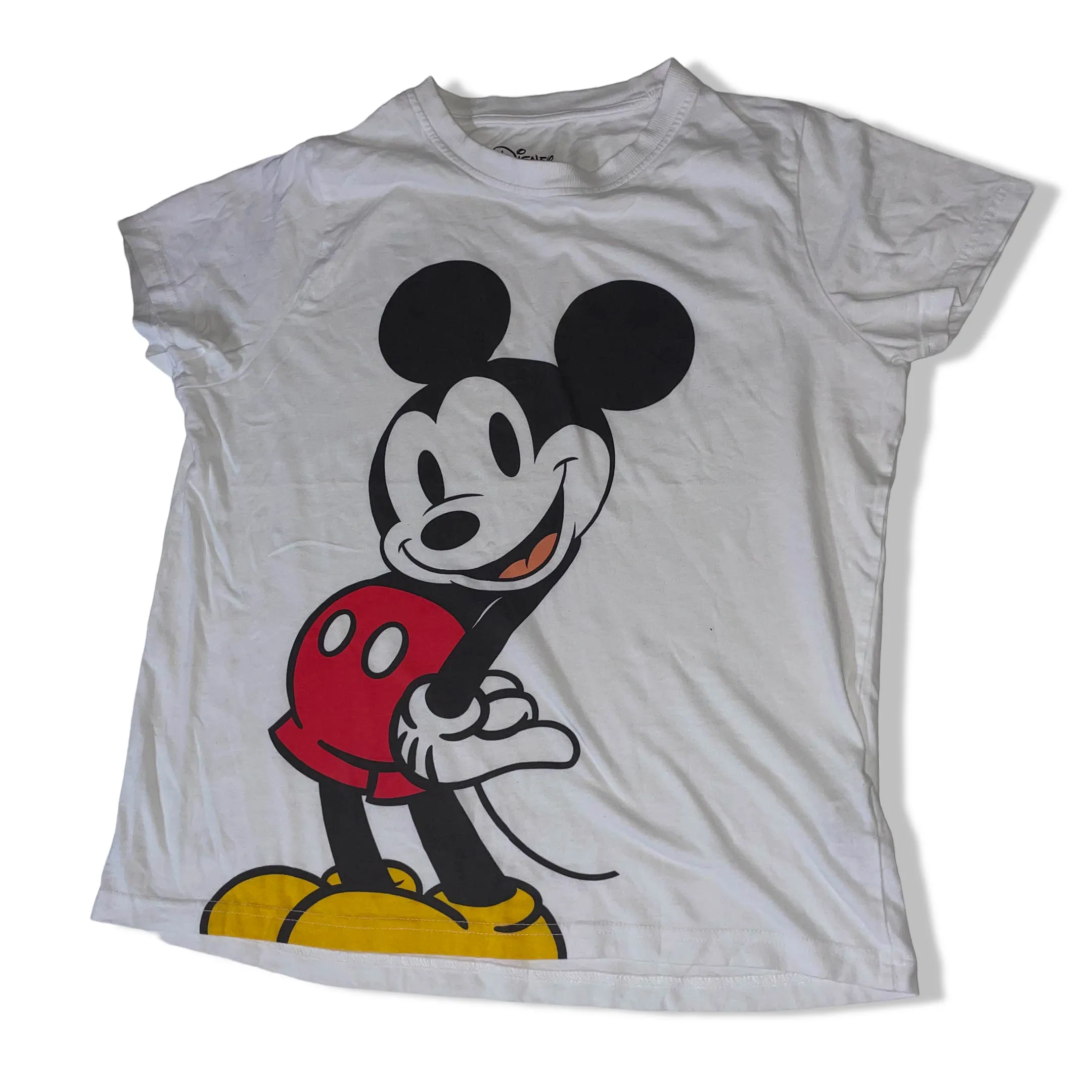 Vintage Disney women mickey mouse print white small tees| W 19 L 24| SKU 3713